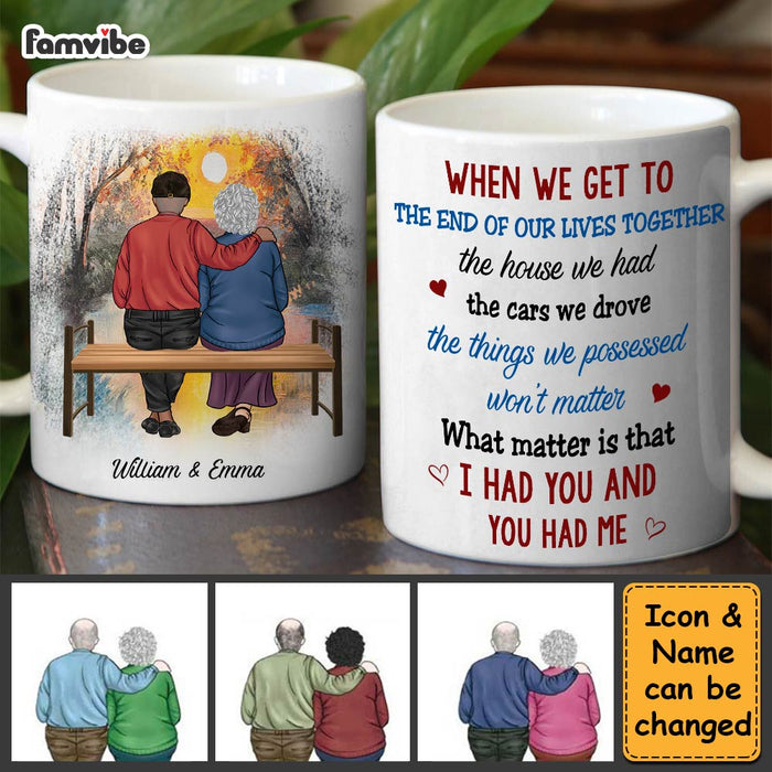 Personalized Couple Gift We Get To The End Of Our Lives Together Mug 31248 1