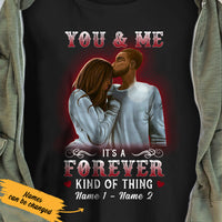 Personalized You And Me Forever BWA Couple T Shirt AG121 29O36 thumb 1