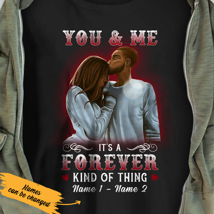 Personalized You And Me Forever BWA Couple T Shirt AG121 29O36 1