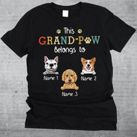 Personalized Grandpaw Dog Grandpa T Shirt JN81 25O34 thumb 1