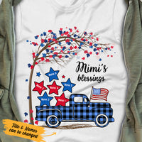 Personalized Patriotic Blessings Mama Grandma T Shirt MY39 65O36 thumb 1