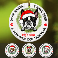 Personalized Dear Santa Dog Christmas  Ornament SB292 29O47 thumb 1