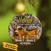 Personalized Deer Hunting Love Couple Hunting Partners For Life  Ornament OB271 87O57 1