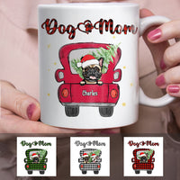 Personalized Dog Mom Christmas Red Truck Mug OB153 30O58 thumb 1