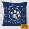Personalized Gift For Dog Lover Just A Girl Who Loves Dogs Pillow 31512 1