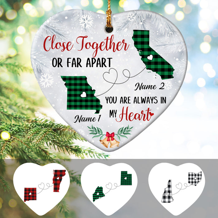 Personalized Close Together Long Distance  Ornament SB225 30O34 1