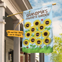 Personalized Grandma Sunflower Gardening Garden Flag JL610 85O58 thumb 1