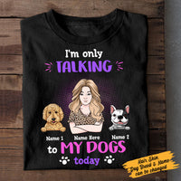 Personalized Dog Mom Grandma T Shirt JN181 95O58 thumb 1