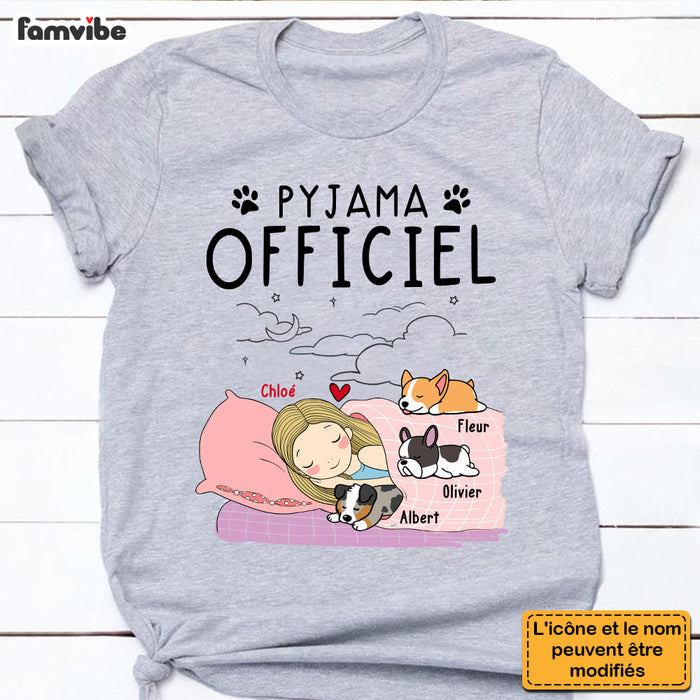 Personalized Gift For Dog Mom French Pyjama Officiel Shirt - Hoodie - Sweatshirt 30446 1