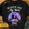 Personalized Memorial Dad Fishing Heaven Has My Hero T Shirt JL291 30O58 1