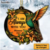 Personalized Hummingbird Memorial I Am Always With You 2 Layered Mix Ornament 30102 1