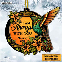 Personalized Hummingbird Memorial I Am Always With You 2 Layered Mix Ornament 30102 thumb 1