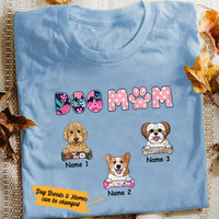 Personalized Dog Mom T Shirt FB241 26O36 thumb 1
