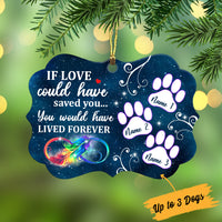 Personalized Dog Memorial Lived Forever Benelux Ornament OB122 81O34 thumb 1
