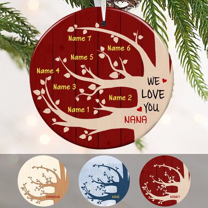 Personalized Grandma Family Tree  Ornament OB62 95O57 1