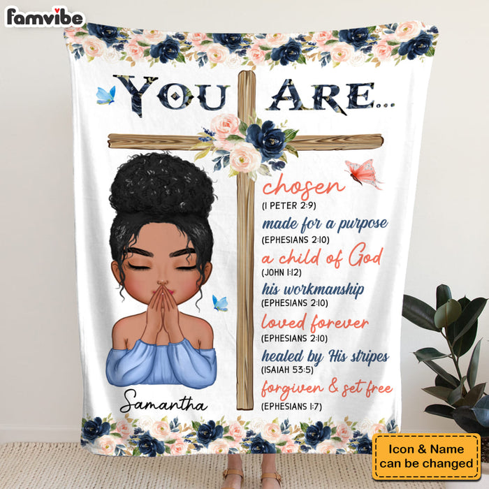Personalized Gift For Daughter Inspirational Bible Verse Blanket 31368 1