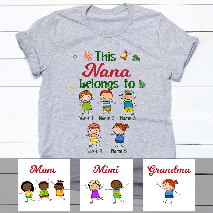 Personalized Mom Grandma T Shirt MY111 81O34 1