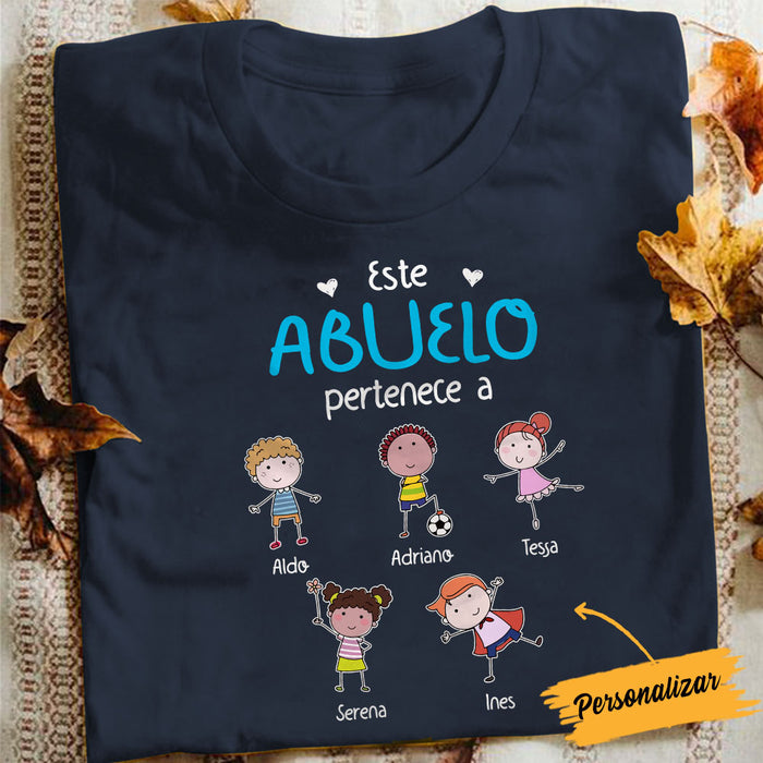 Personalized Abuela Papá Grandpa Dad Spanish T Shirt AP231 73O58 1