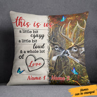 Personalized Deer Hunting Couple Pillow DB81 26O57 (Insert Included) thumb 1