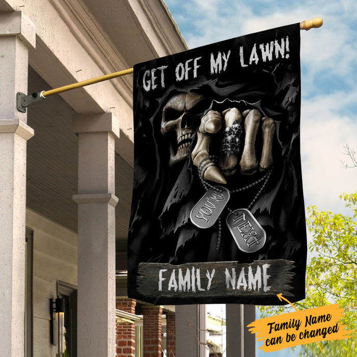 Personalized Skull Halloween Flag JL162 85O34 1