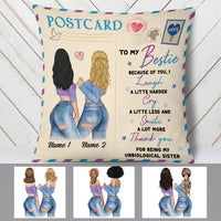 Personalized To My Bestie Friends Pillow FB41 30O60 (Insert Included) thumb 1