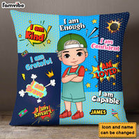 Personalized Gift For Grandson Affirmation Comic Pillow 30506 thumb 1