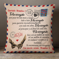 Personalized Spanish Pareja I Choose You Couple Pillow AP1410 65O34 thumb 1