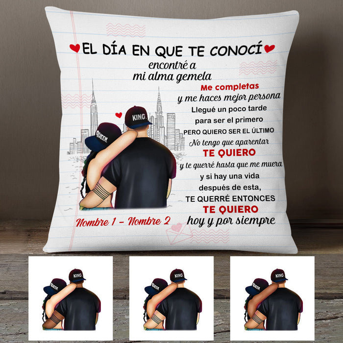 Personalized Couple Spanish Pareja Pillow AP53 26O53 1
