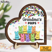Personalized Grandma Bunny Easter 2 Layered Wooden Plaque 31547 thumb 1