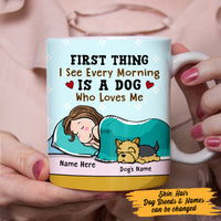 Personalized Dog Who Loves Me Mug JR261 29O47 thumb 1
