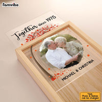 Personalized Couples Gift Upload Photo Together Since Picture Frame Light Box 31304 thumb 1