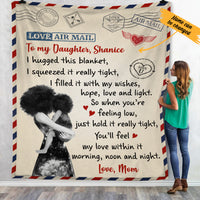 Personalized Daughter Letter Fleece Blanket AG53 85O47 thumb 1