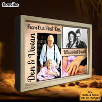 Personalized Couples Gift From Our First Kiss Picture Frame Light Box 31550 thumb 1