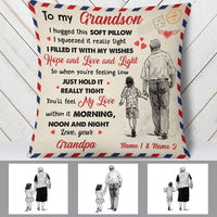 Personalized Grandpa Grandma Mom Granddaughter Daughter Grandson Pillow MR162 95O60 thumb 1