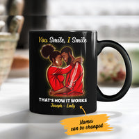 Personalized You Smile I Smile BWA Couple Mug AG112 29O47 thumb 1