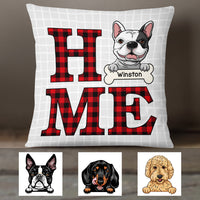 Personalized Home Is Where My Dog Is Pillow  DB291 81O36 (Insert Included) thumb 1