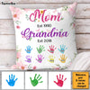 Personalized Mom Est Grandma Est Floral Pillow 30630 1