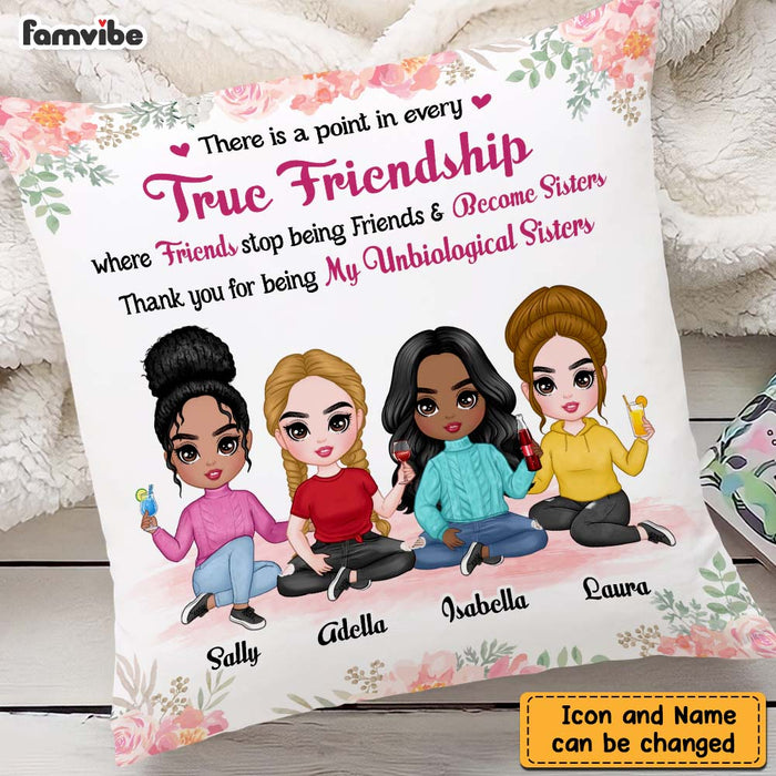 Personalized Thank You For Being My Unbiological Sister Pillow 22706 1