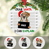 Personalized I Can Explain Dog Christmas  Ornament OB62 26O58 1