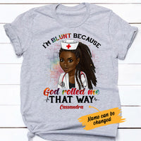 Personalized BWA Nurse I'm Blunt T Shirt AG121 26O53 thumb 1