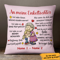 Personalized German Grandma Mom Oma Mama Pillow AP73 29O47 (Insert Included) thumb 1
