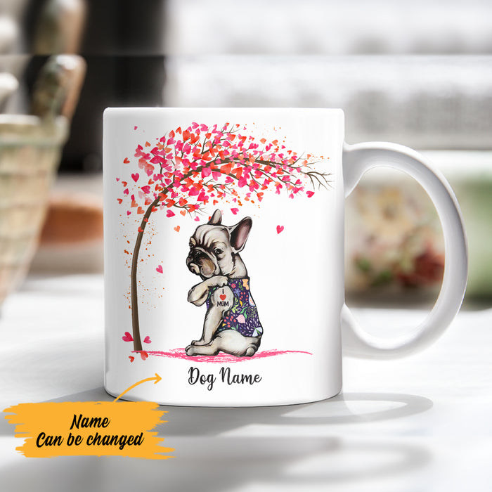 Personalized French Bulldog Dog Mom Tree Mug MR151 81O57 1