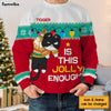 Personalized Christmas Gift Is This Jolly Enough Hanging Cats Ugly Sweater 29918 1