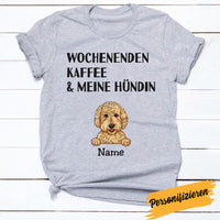 Personalized German Dog Wochenenden Hunde T Shirt AP155 29O57 thumb 1