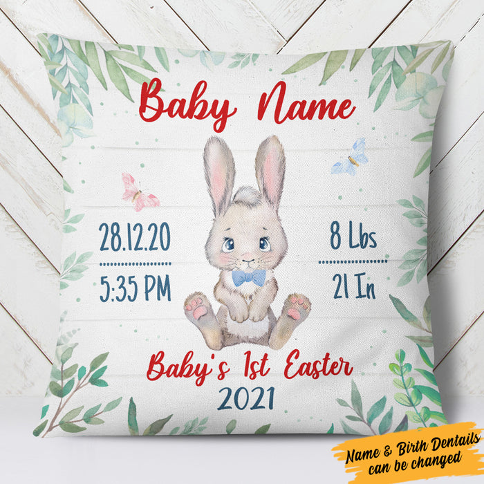 Personalized First Baby Easter Pillow FB254 65O36 (Insert Included) 1