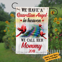 Personalized Memorial Mom Dad Cardinal Bird Garden Flag JL111 95O34 thumb 1