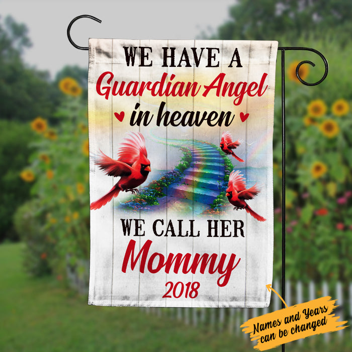 Personalized Memorial Mom Dad Cardinal Bird Garden Flag JL111 95O34 1