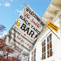 Personalized Backyard Bar Gardening Flag AG122 85O36 thumb 1