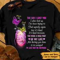 Personalized Butterflies Memorial Mom Dad T Shirt MR162 30O47 thumb 1