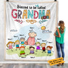 Personalized Blessed To Be Called Grandma Cartoon Blanket NB232 30O58 1